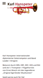 Mobile Screenshot of karlhanspeter.com